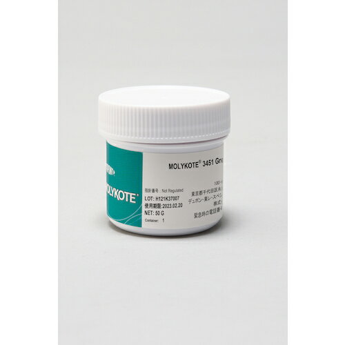モリコート 耐熱・耐寒・耐薬品性 3451グリース 50g ( 3451-005 ) デュポン・東レ・スペシャルティ・マテリアル(株)