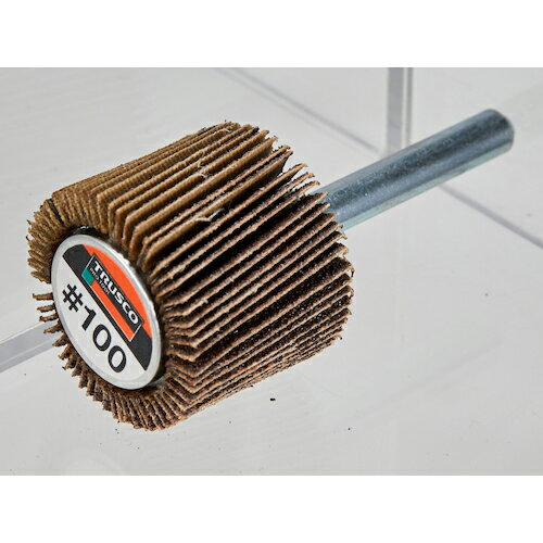 TRUSCO ミラクルフラップホイール 外径30X厚25X軸6 5個入 #240 240# ( MR3025 #240 (5コイリ) ) トラスコ中山(株)