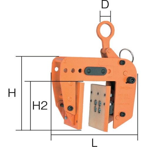 スーパー　型枠・パネル吊クランプ　クランプ範囲5段階調節　容量：100kg ( PTC100 ) （株）スーパーツール