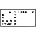 【SALE価格】緑十字 消防・危険物標識 類別・品名・防火の責任者 KHY-31R 300×600mm エンビ ( 054031 ) (株)日本緑十字社