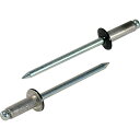 【SALE価格】エビ カラーブラインドリベット5-4アルミ/スチール(300本入)リベット長10.5MM ブラック ( CNSA54BEB ) (株)ロブテックス