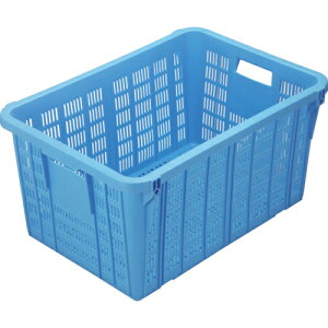 RISU メッシュコンテナ 129884 プラスケットNo.750-2本体75Lブルー金具なし 青 ( NO-7502 B ) 岐阜プラスチック工業(株)