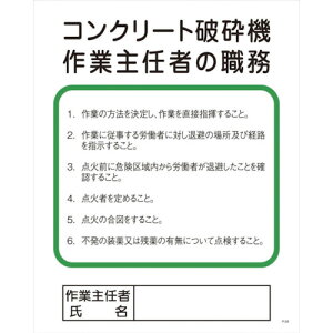 グリーンクロス　Pー24　コンクリート破砕機作業主任者の職務　 ( 1145110124 ) （株）グリーンクロス