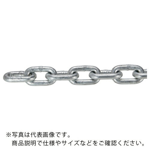 TRUSCO JIS F2106第一種規格相当 ロングリンクチェーン スチール ドブメッキ 線径22mm×長さ10．1M～11．0M TIC-22-LG-D-11C ( TIC22LGD11C ) トラスコ中山（株）