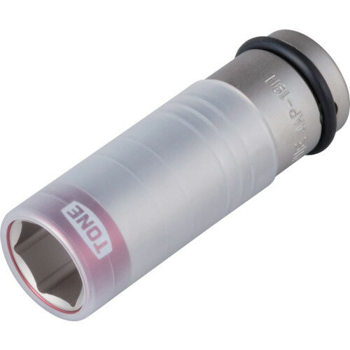 TONE プロテクター付きインパクト用薄型ホイルナットソケット(自動車整備用) 対辺寸法19mm ( 4AP-19N )..