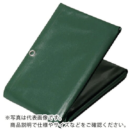 萩原 ターピー エステル帆布トラックシート 3号 軽トラック グリーン 2.5×2.6m ( H3 ) 萩原工業(株)