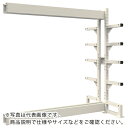 TRUSCO ボルトレス長尺保管棚M3 複式連結1200X450XH2400 5段 ( VRM3-8455BW ) トラスコ中山(株)(4)