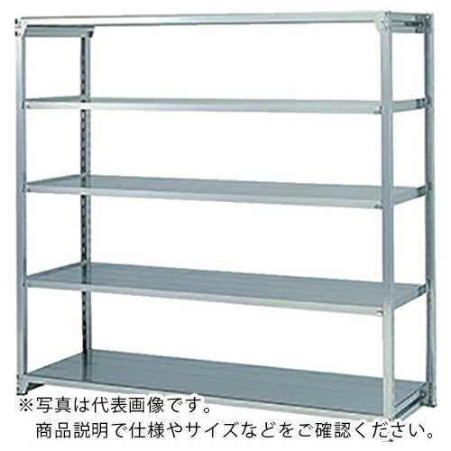 NAIKI 軽中量ステンレスラック W1886×D322×H1800 ( RFM3S661-5 ) (株)ナイキ 【メーカー取寄】