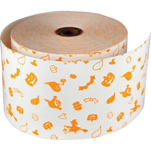 グリーンクロス ファンシーレジ用紙 80mm幅 ハロウィン オレンジ 20巻入り ( 6300028135 ) (株)グリーンクロス 【メーカー取寄】