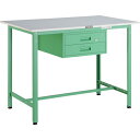 TRUSCO 軽荷重立作業台(300kg)HAE型 1200X750XH900 2段引出付 ヤンググリーン色 ( HRAE-1200F2 YG ) トラスコ中山...