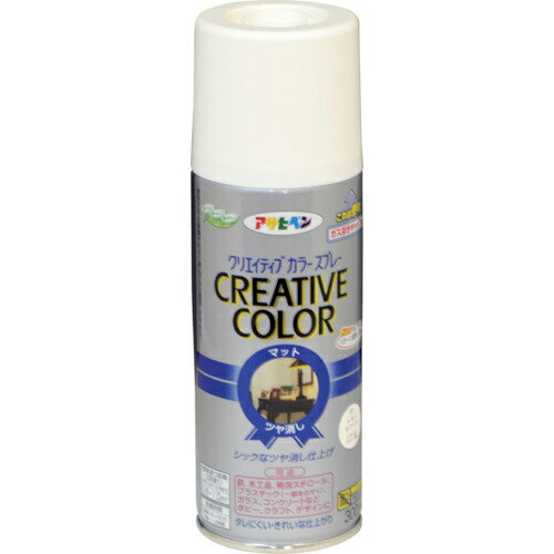 アサヒペン クリエイティブカラースプレー 300ML 37レモンホワイト ( 502766 ) (株)アサヒペン