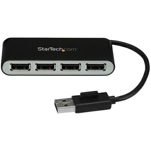 StarTech USBハブ/USB 2.0/USB-A - 4x USB-A/LAN/バスパワー/ブラック ( ST4200MINI2 ) STARTECH.COM社