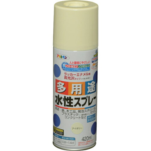 アサヒペン　水性多用途スプレー　420ML　アイボリー ( 566232 ) （株）アサヒペン