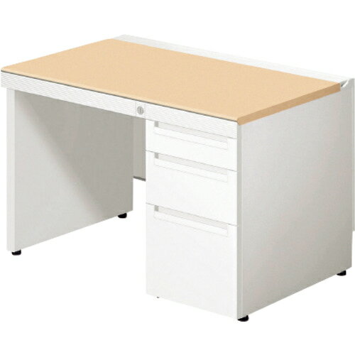 PLUS 673114)ステージオ 片袖机 ( ST-117L-P3 WS/BK ) プラス(株) 【メーカー取寄】