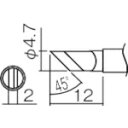 【SALE価格】白光 こて先 KR型(Z) ( T12-KRZ ) 白光(株)