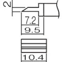 【SALE価格】白光 こて先 スパチュラ 10.4 ( T12-1401 ) 白光(株)
