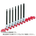 【SALE価格】KTC 9.5sq.ロングヘキサゴンビットソケットセット(9コ組) ロングタイプ インチ ( TBT3L09BH ) 京都機械工具(株)
