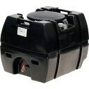 SUIKO スーパーローリータンク 400L 黒 直付けスリースバルブ50A付 ( SLT-400 BK+SV50A ) スイコー(株) 【メーカー取寄】