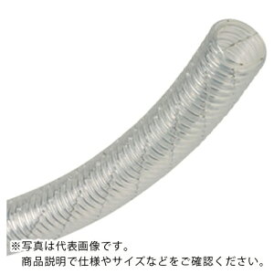 トヨックス プラスチック粉粒体搬送用帯電防止ホース トヨトップ-Eホース 内径38mm×外径48.4mm 長さ9m ( TPE-038-9 ) (株)トヨックス
