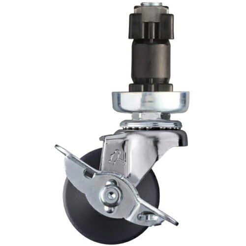 ハンマー パイプ差込み旋回式MCナイロン車輪 50mm φ32用 ストッパー付 ( 4151EN-MC50 ) ハンマーキャスター(株) 【メーカー取寄】