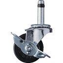 【SALE価格】ハンマー 差込み旋回式ゴム車輪 50mm ストッパー付 ( 415K-R50 ) ハンマーキャスター(株)(4)