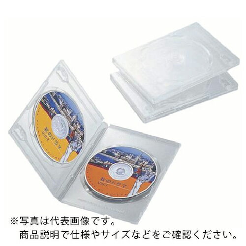 ELECOM DVDȡ륱 2Ǽ/3祻å ꥢ ( CCD-DVD04CR ) 쥳() ڥ᡼