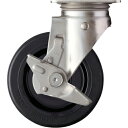 ハンマー SUS サイドSP付 ゴム車150mm ( 313S-RU150 ) ハンマーキャスター(株)(4)