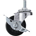 ハンマー ねじ込み旋回式ゴム車輪 50mm W3/8 ストッパー付 ( 415A-20R50 ) ハンマーキャスター(株)