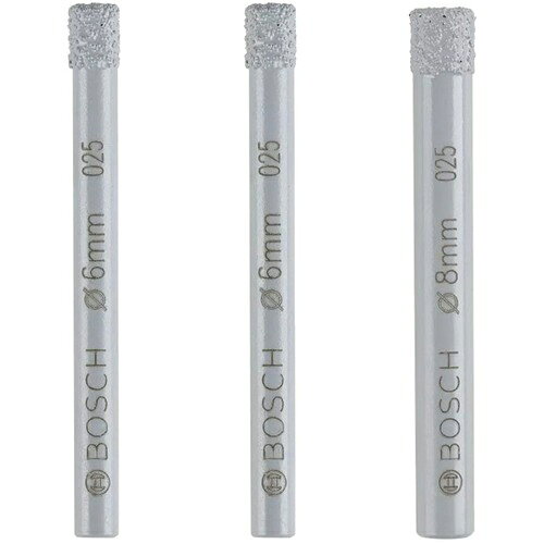 ボッシュ 磁器タイル用ダイヤモンドドリルビット(回転専用) 3本セット ( 2607011626 ) ボッシュ(株)