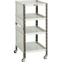 【SALE価格】TRUSCO V型ツールワゴン 350X420XH798 4段 Pパネル付 ( VS-1P2 ) トラスコ中山(株)