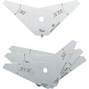 SK 角度限界ゲージ 4枚セット 測定範囲25~42.5°(0.25度とび) ( WAL2542 ) 新潟精機(株)(4)