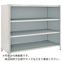 TRUSCO スチールラック 軽量棚背板・側板付 W1500XD600X1200 4段 ネオグレー ( 45W-24 NG(ネオグレー) ) トラスコ中山(株)