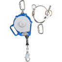 TSUYORON ワイヤーロープ巻取式墜落防止器具 シールドブロック 15m ウィンチ付 SSB-15-W(台付・引寄せロープ付) ( SSB-15-W-BX ...