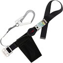 【SALE価格】TSUYORON 胴ベルト型墜落制止用器具(巻取タイプ)ロック機構付き ワン・ハンドリトライト 黒 Mサイズ 幅50MM×長さ1200MM ( TB-ORL-593SV-BLK-M-BP ) 藤井電工(株)
