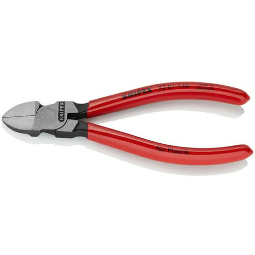 KNIPEX プラスチック用ニッパー プラスチックハンドル 140mm ( 7201-140 ) KNIPEX社