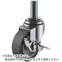 【SALE価格】ユーエイ ねじ込み式 自在 キャスター エラストマー 車輪径65mm ストッパー付き Sタイプ ST-S型 ネジ寸法M12×35ピッチ1.75 ( ST-65ELS-M12-35 ) (株)ユーエイ キャスター事業部