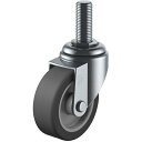 【SALE価格】ユーエイ ねじ込み式 自在 キャスター エラストマー 車輪径75mm Sタイプ ST型 ネジ寸法M16×40ピッチ2 ( ST-75EL-M16-40 ) (株)ユーエイ キャスター事業部