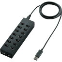 ELECOM セルフパワー専用USB2.0ハブ 16ポート ブラック ( U2H-Z16SBK ) エレコム(株)