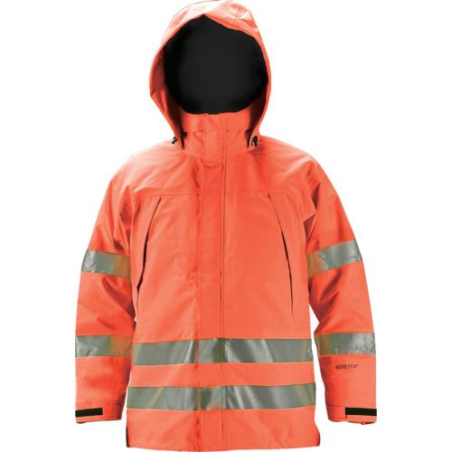 TRUSCO ゴアテックス高視認制電レインウェア(上着のみ) オレンジ S ( GXHW-S-OR ) トラスコ中山(株)