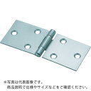 TRUSCO スチール製横長蝶番 生地仕上げ 全長38mm (4個入) ( 415-38N (ビスナシ 4コイリ) ) トラスコ中山(株)