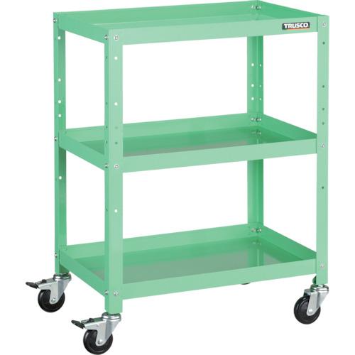 TRUSCO ツールワゴン ラビットワゴン 600X400 ゴム車輪 ヤンググリーン ( RBW-863 YG ) トラスコ中山(株)