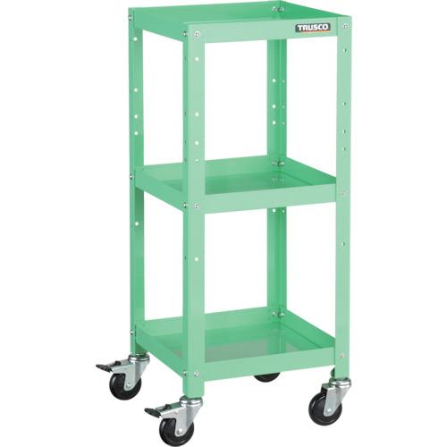 TRUSCO ツールワゴン ラビットワゴン 360X360 ゴム車輪 ヤンググリーン ( RBW-933 YG ) トラスコ中山(株)