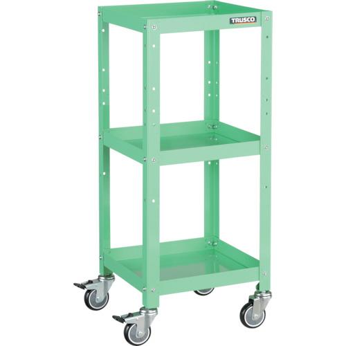 TRUSCO ツールワゴン ラビットワゴン 360X360 ウレタン車輪 ヤンググリーン ( RBW-933U YG ) トラスコ中山(株)