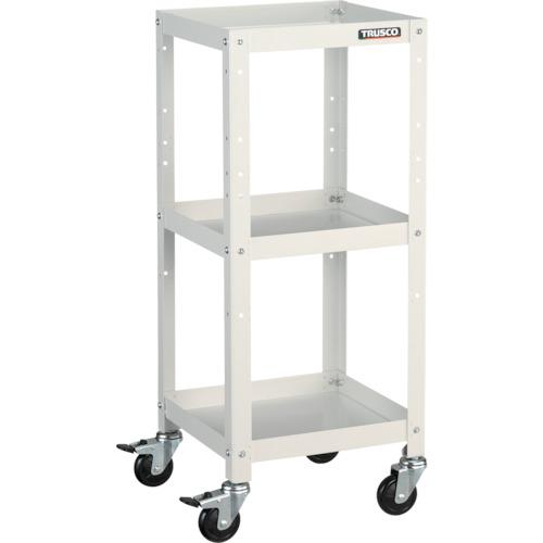 TRUSCO ツールワゴン ラビットワゴン 360X360 ゴム車輪 ホワイト ( RBW-933 W ) トラスコ中山(株)