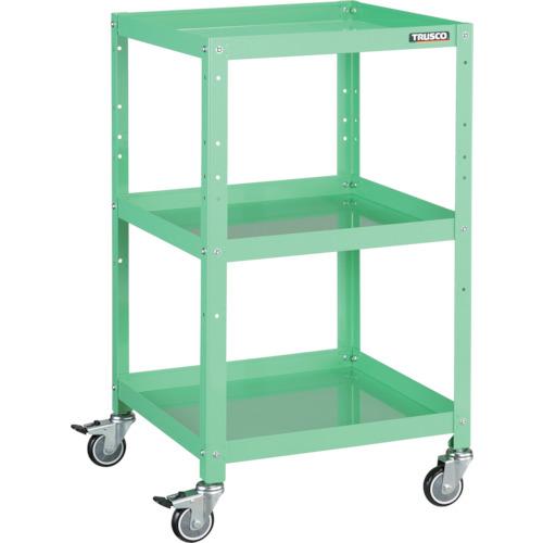 TRUSCO ツールワゴン ラビットワゴン 500X500 ウレタン車輪 ヤンググリーン ( RBW-953U YG ) トラスコ中山(株)