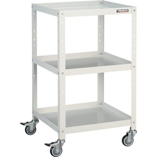 TRUSCO ツールワゴン ラビットワゴン 500X500 ウレタン車輪 ホワイト ( RBW-953U W ) トラスコ中山(株)