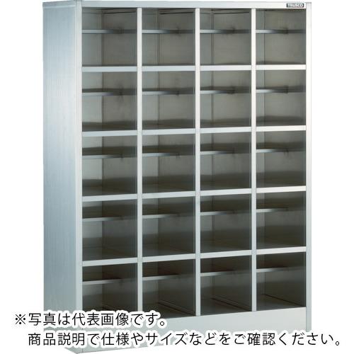 TRUSCO SUS304シューズロッカー 中棚付 3列4段 ( SSB-12-34T ) トラスコ中山(株)