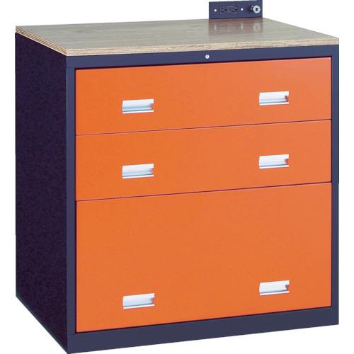 TRUSCO TWK型3ロックキャビネット 900X650 3段 黒 ( TWK-903W ) トラスコ中山(株)