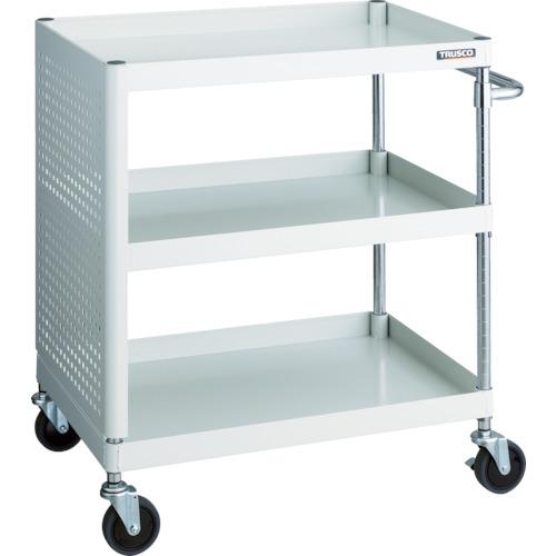 TRUSCO ツールワゴン フェニックスワゴン 省音 750X500XH880 パネル付 ホワイト ( PEW-973PL-W ) トラスコ中山(株)