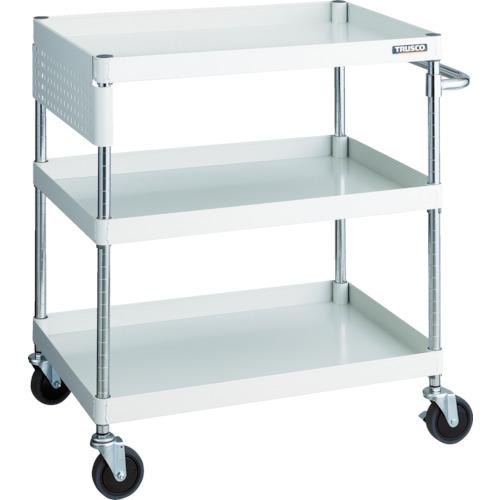 TRUSCO ツールワゴン フェニックスワゴン 省音 750X500XH880 パネル付 ホワイト ( PEW-973PS-W ) トラスコ中山(株)